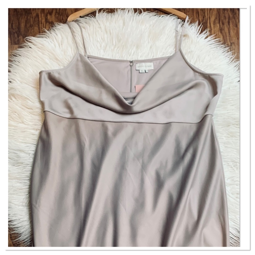 NWT Anthropologie Sachin & Babi Cali Satin Midi Dress Charmeuse Size 26 - Picture 3 of 11